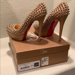 Woman’s Christian Louboutin Spiked Heels